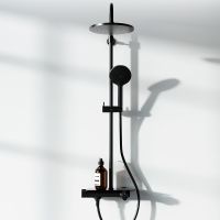 Душевая система Damixa Jupiter 977750300 с термостатом Черная матовая — фото 3, Душевое оборудование. Душевая программа