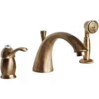 Смеситель на борт ванны Migliore Lem Swarovski 18875 Бронза — фото 1, Смесители на борт ванны