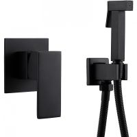 Гигиенический душ со смесителем Abber Daheim AF8225B Черный матовый — фото 1, Гигиенические души