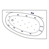 Товар: Акриловая ванна Excellent Kameleon 170x110 R WAEX.KMP17.ULTRA.CR с гидромассажем - фото 9 Акриловая ванна Excellent Kameleon 170x110 R WAEX.KMP17.ULTRA.CR с гидромассажем — фото 9, Ванны