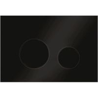 Клавиша смыва Veconi Round VFR-BL VFR002BL Черная матовая — фото 1, Комплектующие для душевого оборудования