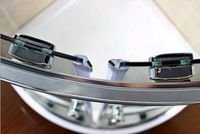 Душевой уголок Cezares Pratico R-2 90x90 PRATICO-R-2-90-P-Cr профиль Хром стекло рифленое — фото 2, Душевые уголки четверть круга