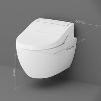 Товар: Унитаз биде AM.PM Awe C111739SC подвесной с сиденьем Микролифт - фото 16 Унитаз биде AM.PM Awe C111739SC подвесной с сиденьем Микролифт — фото 16, Умные унитазы