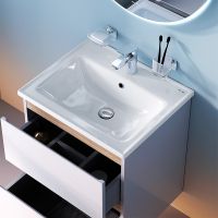 Товар: Тумба под раковину AM.PM X-Joy 55 M85AFHX0552WG подвесная Белый глянец - фото 7 Тумба под раковину AM.PM X-Joy 55 M85AFHX0552WG подвесная Белый глянец — фото 7, Тумбы под раковину