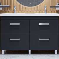 Тумба под раковину Velvex Orlando 120 tn.ORL.CLA.120.4Y Графит — фото 1, Тумбы под раковину