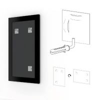 Зеркало Evoform Definite 146х66 Хром — фото 4, Мебель для ванной