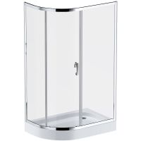 Душевой уголок AM.PM Like Solo Slide 120х80 W83G-302U120CT профиль Хром глянцевый стекло прозрачное — фото 13, Асимметричные душевые уголки