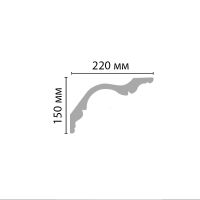 Карниз Decomaster 96276 2400x150x220 мм — фото 2, Карнизы