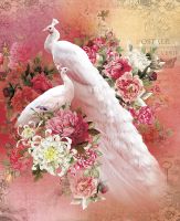 Товар: Фреска Ortograf Paradise 32227 Фактура бархат FX Флизелин (2,2*2,7) Красный/Белый, Птицы/Цветы - фото 2 Фреска Ortograf Paradise 32227 Фактура бархат FX Флизелин (2,2*2,7) Красный/Белый, Птицы/Цветы — фото 2, Фрески