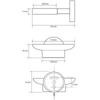 Мыльница Bemeta Coral 158108042 Медное золото глянец — фото 2, Мыльницы