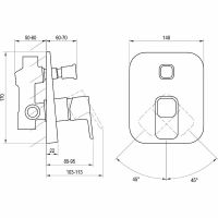 Товар: Смеситель для душа Ravak 10° TD 061.00 X070068 Хром - фото 3 Смеситель для душа Ravak 10° TD 061.00 X070068 Хром — фото 3, Смеситель для душа