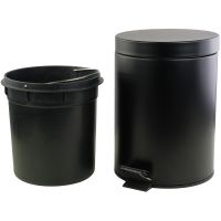 Товар: Ведро для мусора Veragio Gifortes 32143 Черное матовое - фото 3 Ведро для мусора Veragio Gifortes 32143 Черное матовое — фото 3, Мусорные ведра