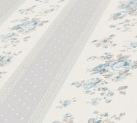 Обои AS Creation Maison Charme 39069-3 Винил на флизелине (0,53*10,05) Белый/Голубой/Серый, Полоса/Цветы — фото 3, Обои для стен