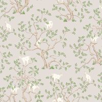 Обои LOYMINA Origins Винил на флизелине (1*10,05) Бежевый/Зеленый, Деревья/Животные арт-ALS5 008 — фото 1, Обои для стен