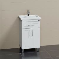 Тумба под раковину СанТа Дублин 50 223002 Белая — фото 3, Тумбы под раковину