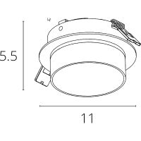 Товар: Встраиваемый светильник Artelamp Imai A2264PL-1WH Белый - фото 2 Встраиваемый светильник Artelamp Imai A2264PL-1WH Белый — фото 2, Точечные светильники