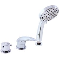 Смеситель на борт ванны Rav Slezak Dunaj D475.5P Хром — фото 1, Смесители на борт ванны