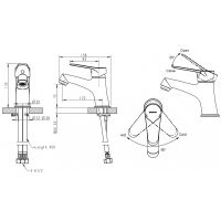 Смеситель для раковины Bravat Emeralda F1135147CP-RUS Хром — фото 2, Смесители для раковины
