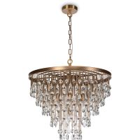 Люстра Maytoni Neoclassic Linn MOD091PL-09G Прозрачная Золото — фото 2, Люстры