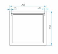 Зеркало Эстет Bali Classic 75 ФР-00002234 Белое — фото 6, Зеркала в ванную комнату