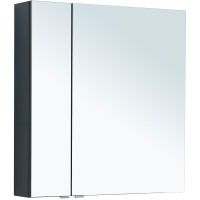 Зеркальный шкаф Aquanet Алвита New 80 277535 Антрацит — фото 1, Зеркальные шкафы в ванную