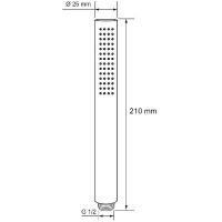 Ручной душ Aquanet AF000-14B 261832 Черный матовый — фото 2, Лейки для душа