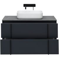 Тумба под раковину Allen Brau Reality 100 1.32007.AM подвесная Антрацит матовый — фото 6, Тумбы под раковину