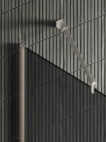 Душевая перегородка Maybah Glass MGD-735-5ш 890x1950 в широком профиле Хром матовый стекло графитовое — фото 6, Душевые перегородки