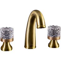 Смеситель для раковины Boheme Crystal 317-CRST Бронза — фото 1, Смесители