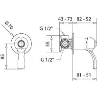 Товар: Смеситель для душа Migliore Grazia 29692 Бронза - фото 2 Смеситель для душа Migliore Grazia 29692 Бронза — фото 2, Смеситель для душа