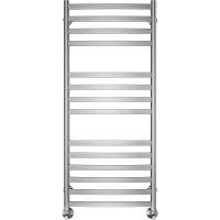 Водяной полотенцесушитель Terminus Авиэль П14 500х1200 4670078529220 Хром, нижнее подключение, G 1/2" ВР, с угловым соединением — фото 2, Водяные полотенцесушители