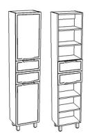 Шкаф пенал Corozo Монро 30 Z2 SD-00000712 Белый — фото 4, Мебель для ванной