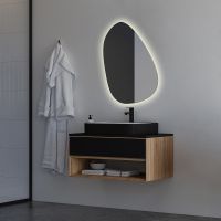 Зеркало Silver Mirrors Molecula-Lite 57 LED-00002801 с подсветкой с бесконтактным выключателем и диммером — фото 2, Зеркала в ванную комнату
