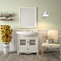 Товар: Зеркало Opadiris Омега 75 Z0000006993 Слоновая кость - фото 2 Зеркало Opadiris Омега 75 Z0000006993 Слоновая кость — фото 2, Мебель для ванной