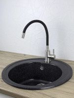 Смеситель для кухни Viko V-4428 Нержавеющая сталь Черный — фото 2, Смесители для кухни