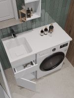 Товар: Тумба под раковину Orange Sistema 100 ST-40TUW Белая глянцевая - фото 4 Тумба под раковину Orange Sistema 100 ST-40TUW Белая глянцевая — фото 4, Тумбы под раковину