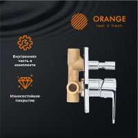 Смеситель для душа Orange Otto M22-500cr Хром — фото 7, Смеситель для душа