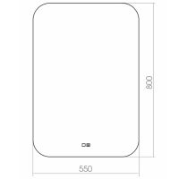 Зеркало Silver Mirrors Pallada 55 LED-00002272 с подсветкой с сенсорным выключателем и подогревом — фото 4, Мебель для ванной