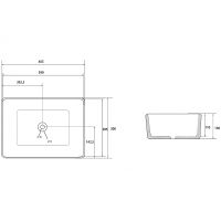 Товар: Раковина-чаша Abber Rechteck 40 AC2213 Белая - фото 4 Раковина-чаша Abber Rechteck 40 AC2213 Белая — фото 4, Раковины накладные