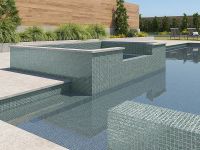 Стеклянная мозаика Vidrepur Glitter Grey №7804 на сетке 25x25 см — фото 2, Мозаика