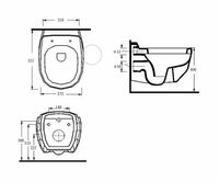 Товар: Унитаз beWash Bekinger 87303201 подвесной Белый глянец с сиденьем Микролифт - фото 2 Унитаз beWash Bekinger 87303201 подвесной Белый глянец с сиденьем Микролифт — фото 2, Унитазы