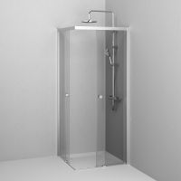 Товар: Душевой уголок AM.PM X-Joy 80х80 W94G-403-8080-МТ1К профиль Хром матовый стекло прозрачное - фото 4 Душевой уголок AM.PM X-Joy 80х80 W94G-403-8080-МТ1К профиль Хром матовый стекло прозрачное — фото 4, Квадратные душевые уголки