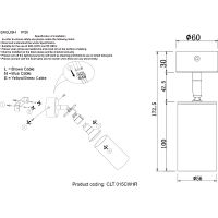 Потолочный светильник Crystal Lux CLT 015CW1R BL Черный — фото 3, Светильники