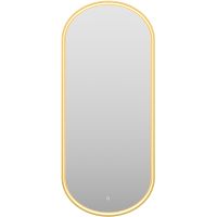 Товар: Зеркало Brevita Saturn 50 SAT-Dro1-050-gold с подсветкой Золото матовое с сенсорным выключателем - фото 3 Зеркало Brevita Saturn 50 SAT-Dro1-050-gold с подсветкой Золото матовое с сенсорным выключателем — фото 3, Мебель для ванной