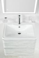 Тумба под раковину BelBagno 70 ALBANO-700-2C-SO-RVB подвесная Rovere Vintage Bianco — фото 8, Тумбы под раковину