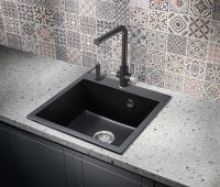 Товар: Кухонная мойка Milacio Murcia 51 Cuarzo MC.77021 Черная матовая - фото 4 Кухонная мойка Milacio Murcia 51 Cuarzo MC.77021 Черная матовая — фото 4, Кухонные мойки