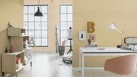 Обои RASCH Garden 531367 Винил на флизелине (0,53*10,05) Бежевый/Оранжевый, Однотонные/Рогожка — фото 3, Обои для стен