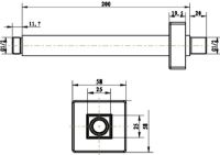 Кронштейн для верхнего душа Villeroy&Boch TVC00045454061 Хром — фото 2, Кронштейны для верхнего душа