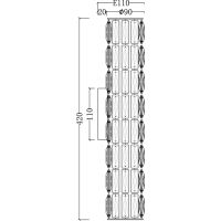 Настенный светильник Maytoni Modern Talento DIA008WL-02CH Прозрачный Хром — фото 8, Светильники
