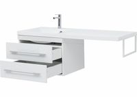 Тумба с раковиной Aquanet Нота 120 L 240160 подвесная Белая — фото 11, Тумбы с раковиной